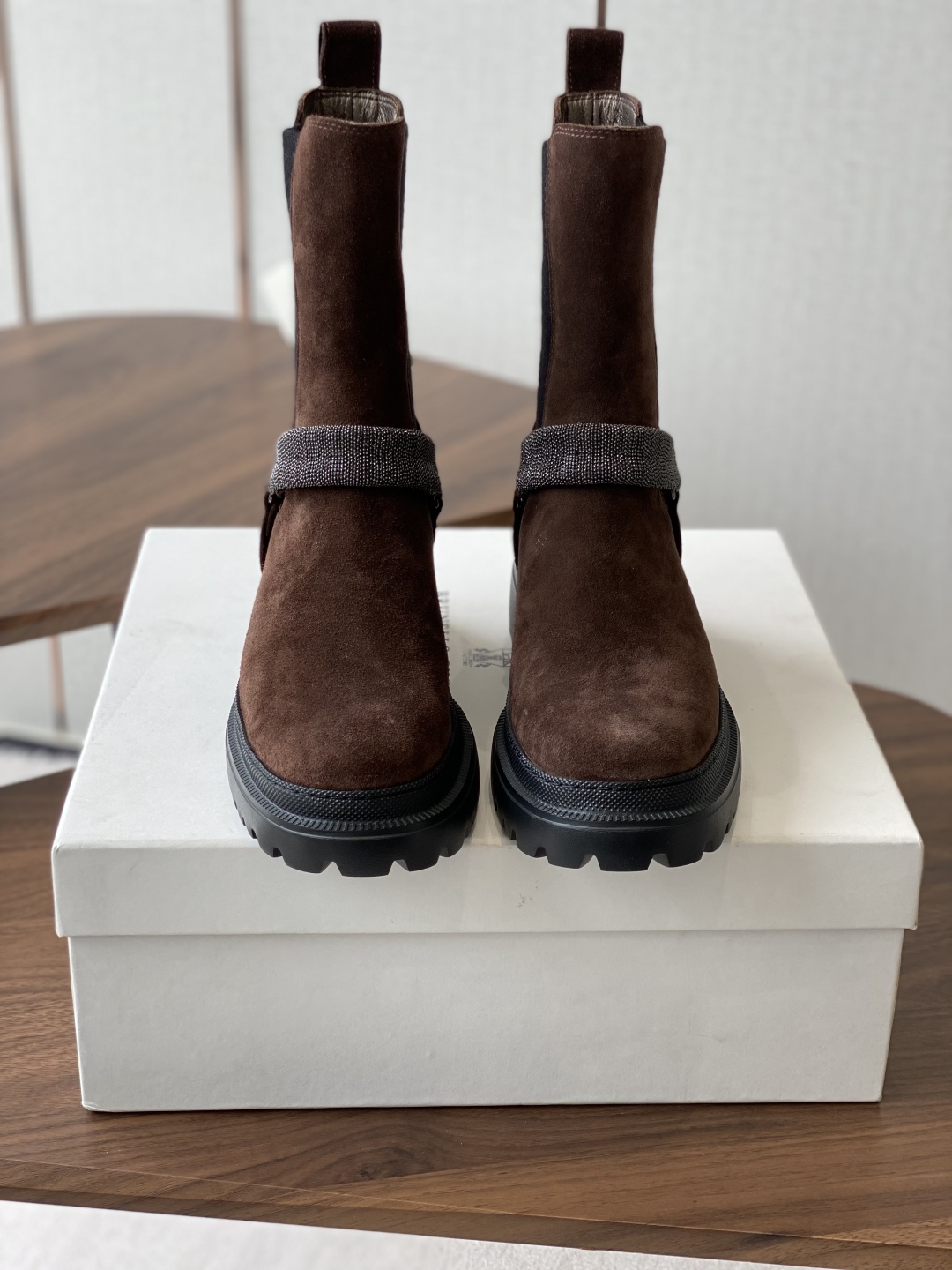 Brunello Cucinelli Suede & Leather Ankle Boots - Stylish & Comfortable 2 cmp i1750752863147 7571 0 0