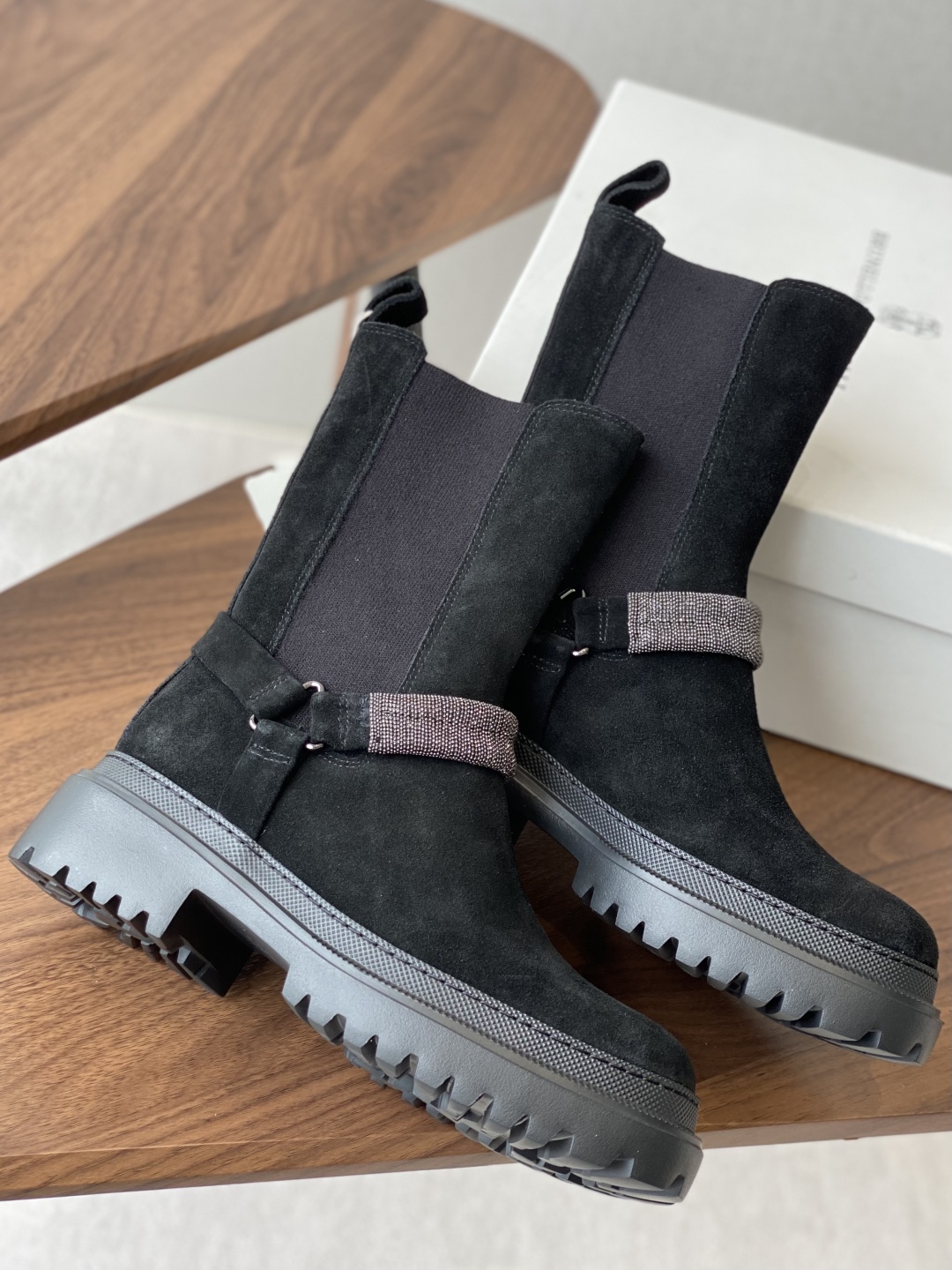 Brunello Cucinelli Suede & Leather Ankle Boots - Stylish & Comfortable 7 cmp i1750752939933 3284 0 5