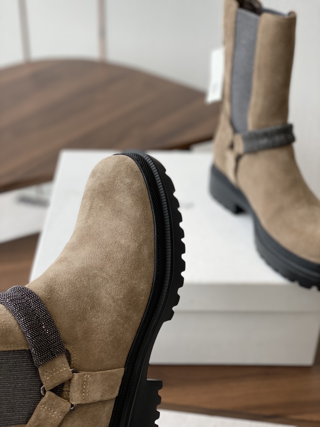 Brunello Cucinelli Suede & Leather Ankle Boots - Stylish & Comfortable 7 cmp i1750753346577 4482 0 5