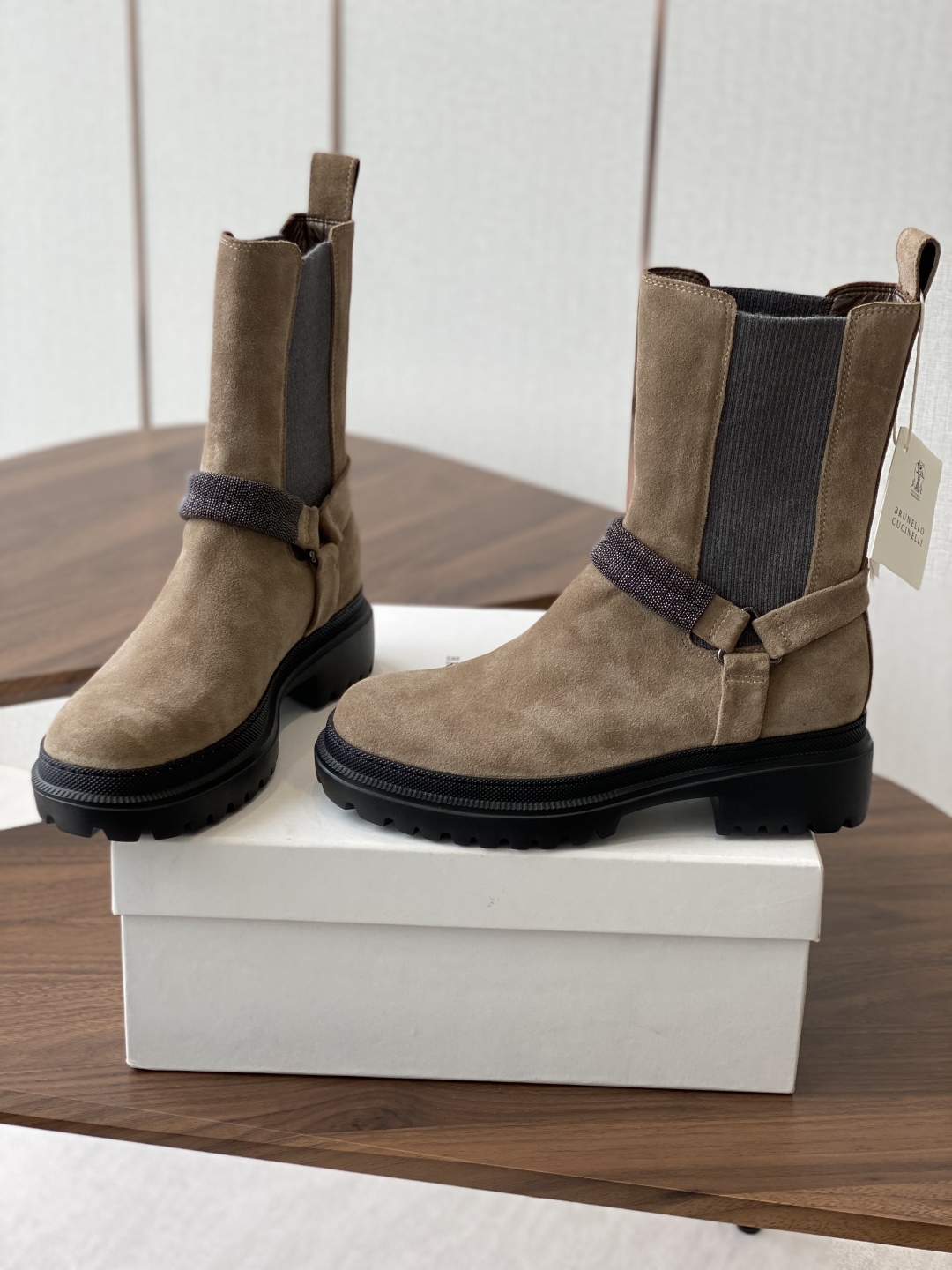 Brunello Cucinelli Suede & Leather Ankle Boots - Stylish & Comfortable 5 cmp i1750753346577 8762 0 3