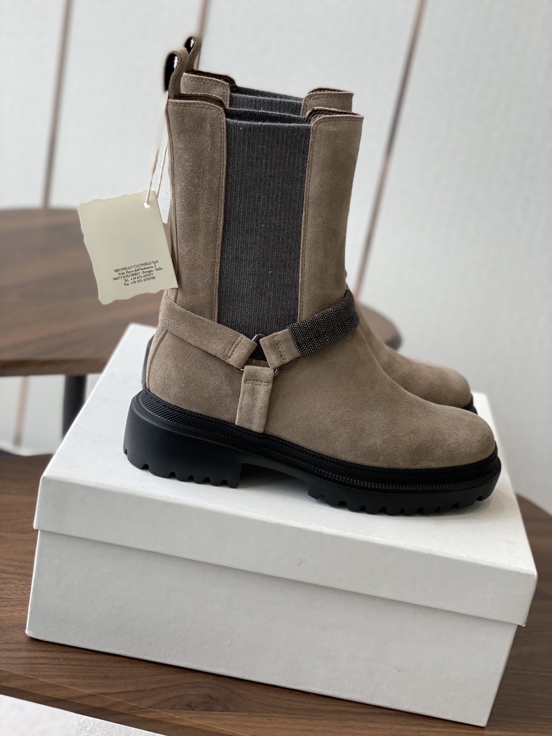 Brunello Cucinelli Suede & Leather Ankle Boots - Stylish & Comfortable 3 cmp i1750753352063 4935 0 1