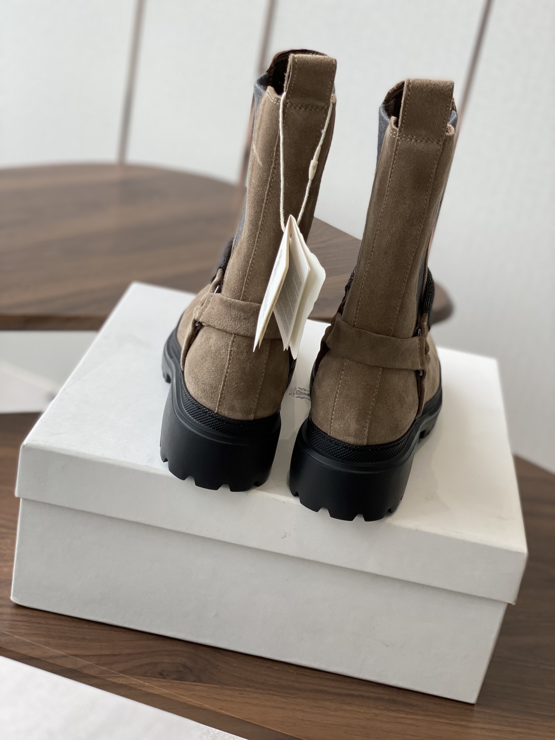 Brunello Cucinelli Suede & Leather Ankle Boots - Stylish & Comfortable 8 cmp i1750753352069 6346 0 6