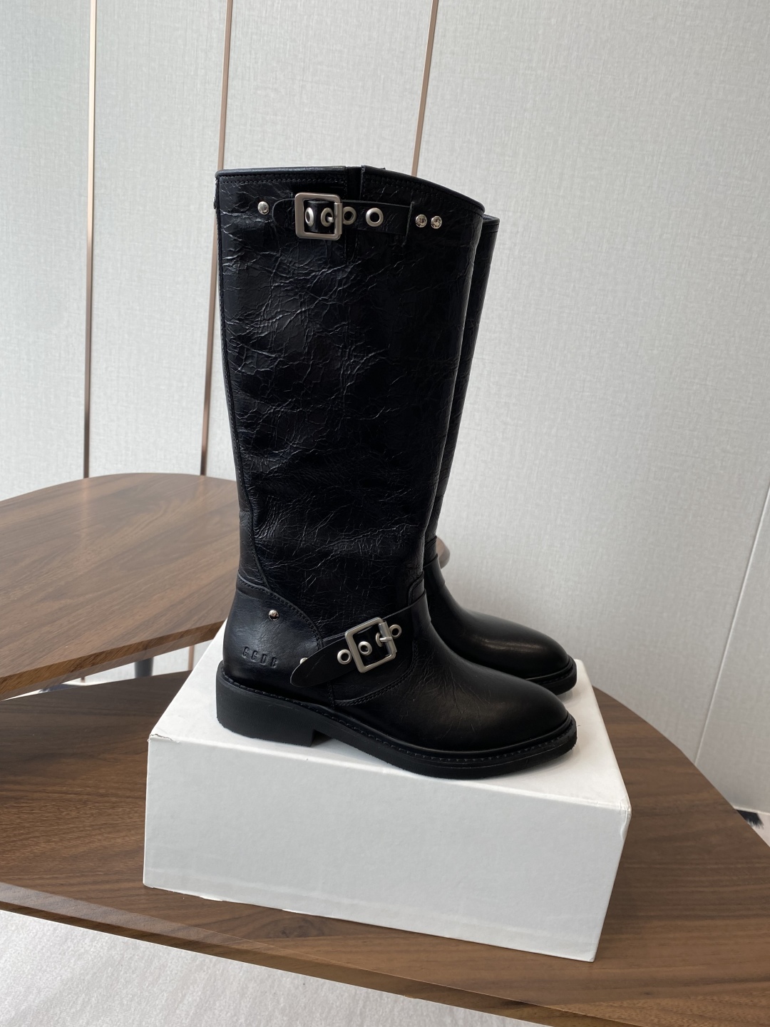 2025 New Western Cowboy Knight Boots: Golden Goose P1325, Cowskin, Size 35-39# - 图片 1