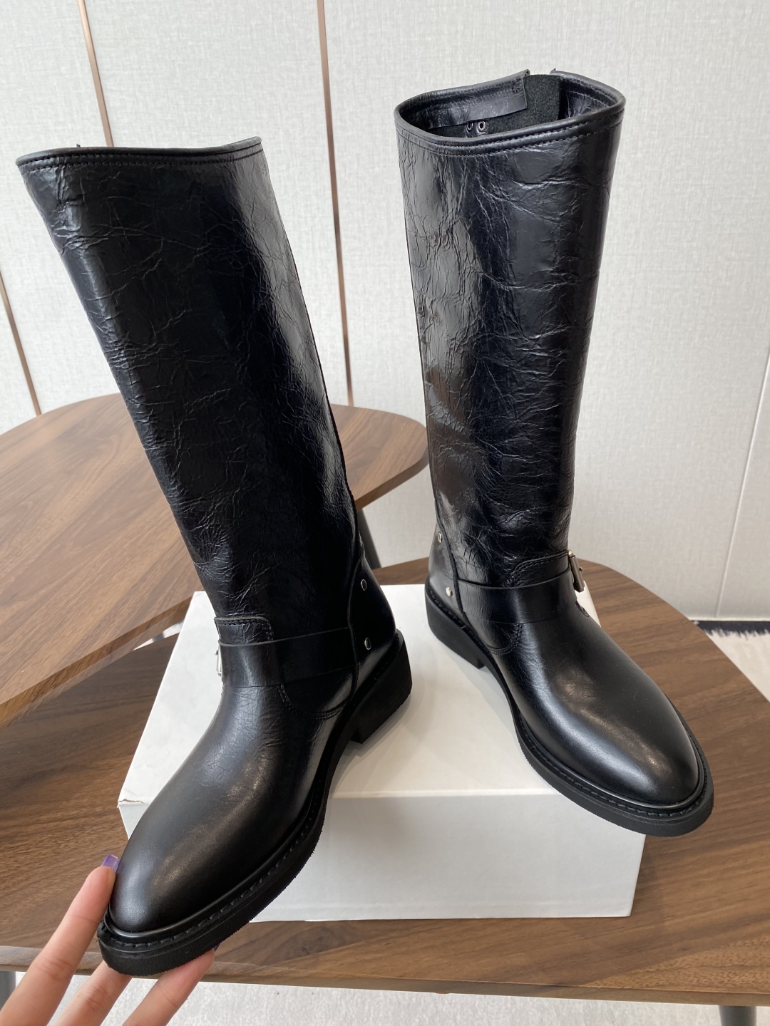 2025 New Western Cowboy Knight Boots: Golden Goose P1325, Cowskin, Size 35-39# - 图片 2