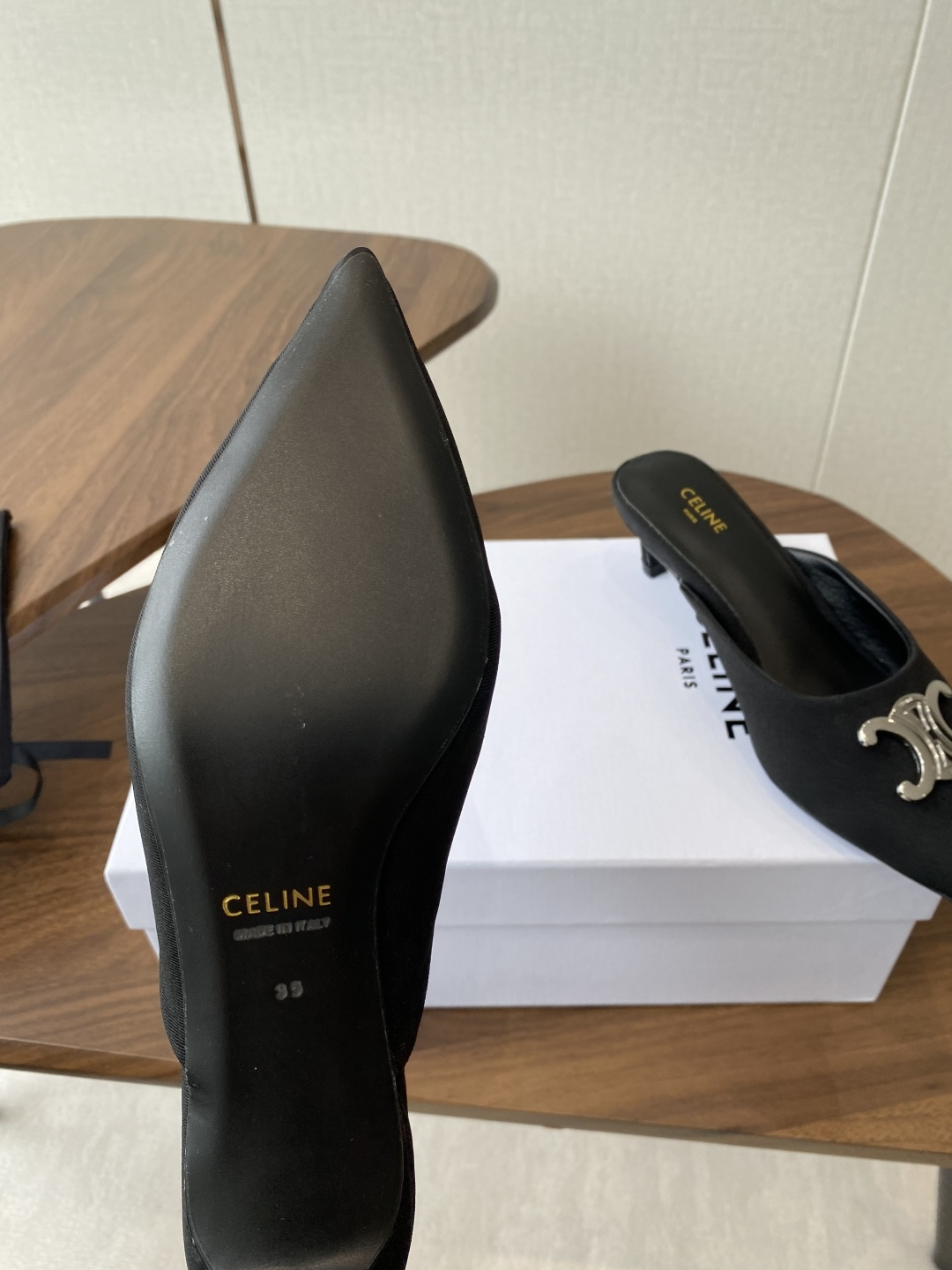 2025SS CELINE Slim Heel Slippers: Top Quality Cowboy Shoes for Thin Legs - 图片 9