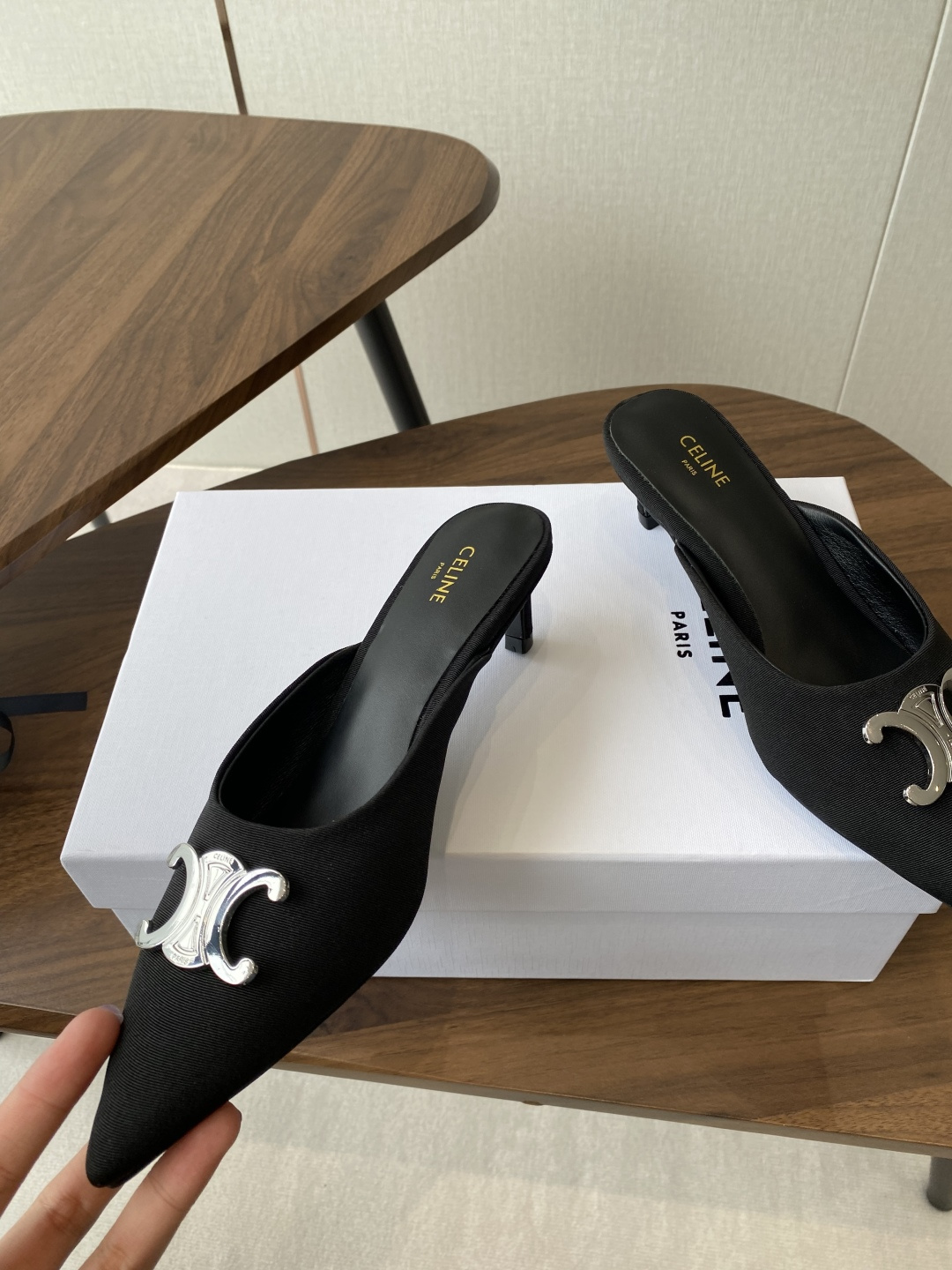 2025SS CELINE Slim Heel Slippers: Top Quality Cowboy Shoes for Thin Legs - 图片 5