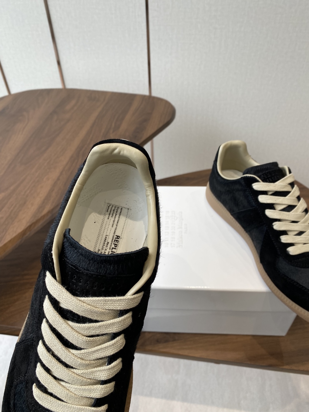 Maison Margiela MM6 Ink Graft Canvas Sneakers: German Design, Comfortable and Stylish Leisure Shoes - 图片 7