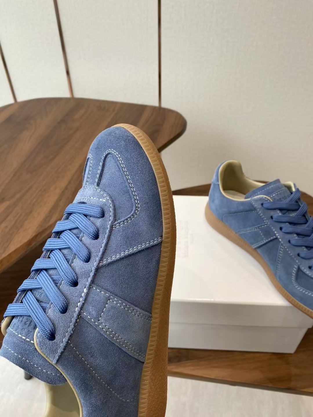 Maison Margiela MM6 Ink Graft Canvas Sneakers: German Style Leisure Shoes for Comfort and Quality - 图片 6