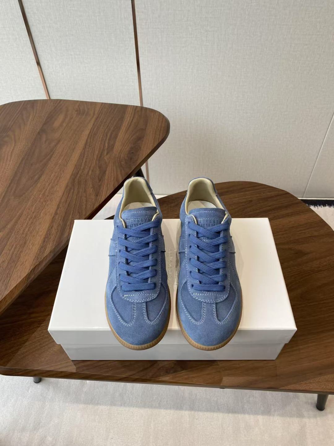 Maison Margiela MM6 Ink Graft Canvas Sneakers: German Style Leisure Shoes for Comfort and Quality - 图片 2