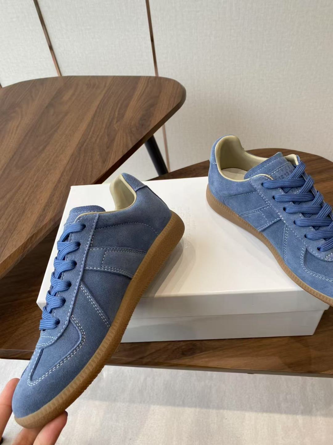 Maison Margiela MM6 Ink Graft Canvas Sneakers: German Style Leisure Shoes for Comfort and Quality - 图片 5