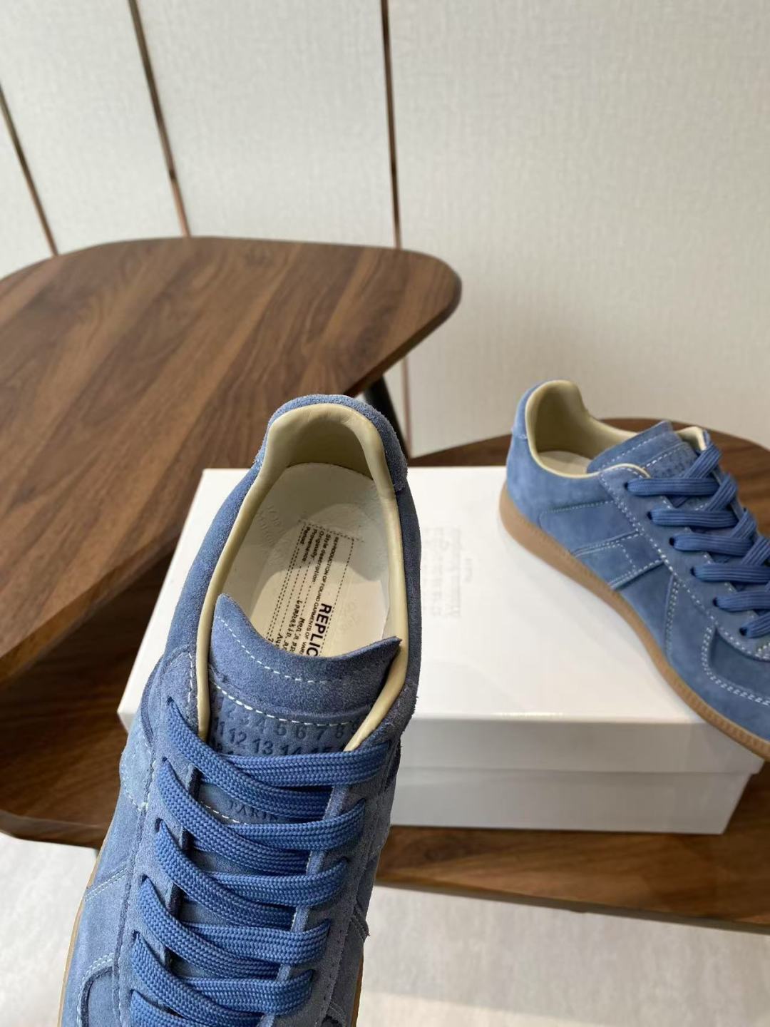 Maison Margiela MM6 Ink Graft Canvas Sneakers: German Style Leisure Shoes for Comfort and Quality - 图片 7