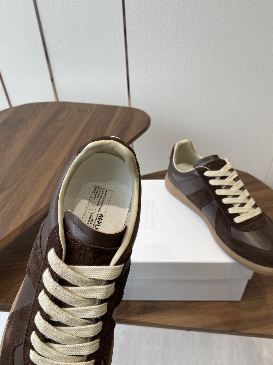 P650 Maison Margiela MM6 German Leisure Sneakers with Ink Graft Design - 图片 7
