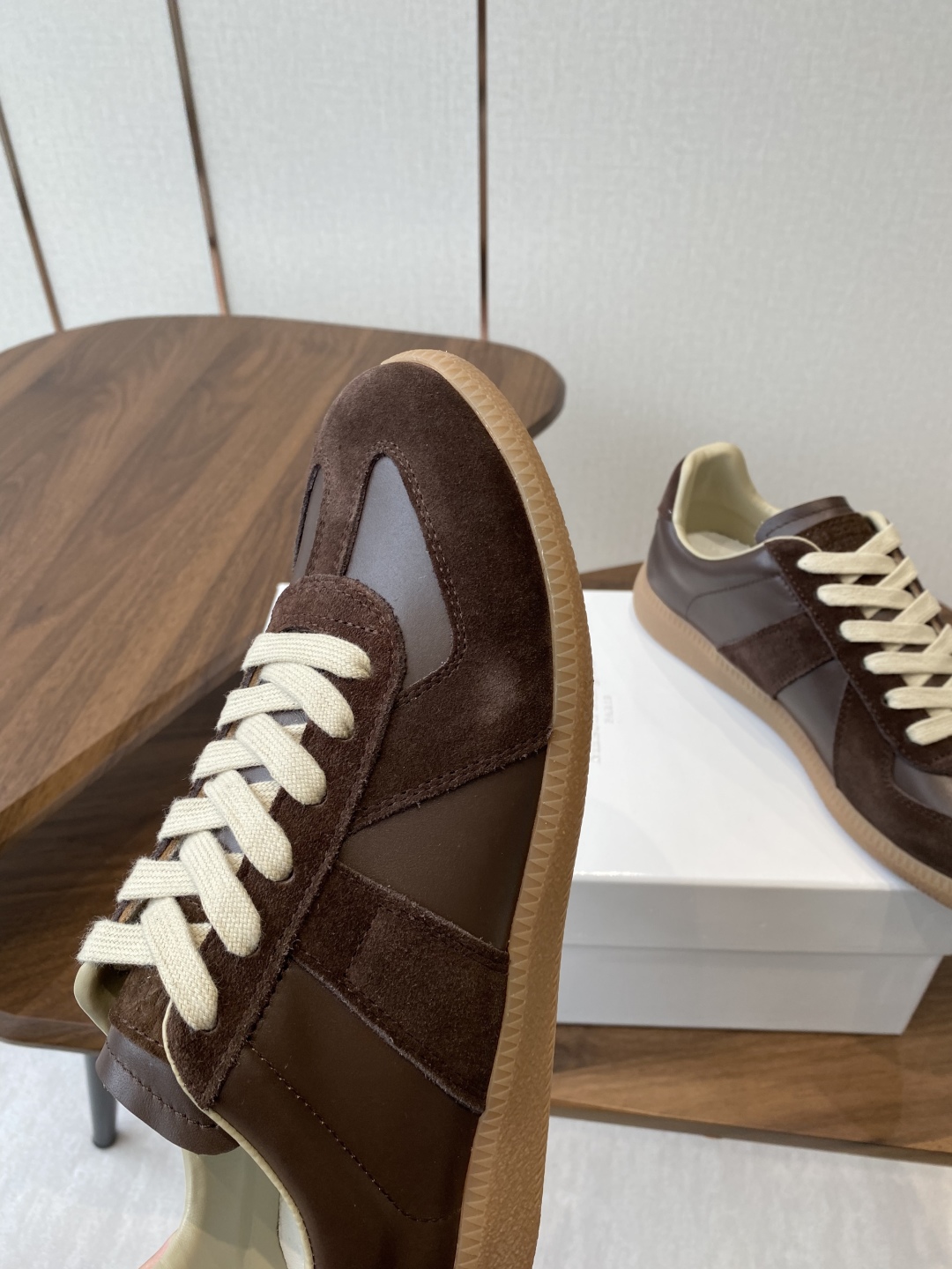 P650 Maison Margiela MM6 German Leisure Sneakers with Ink Graft Design - 图片 6