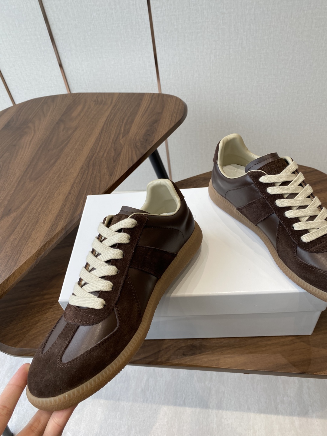 P650 Maison Margiela MM6 German Leisure Sneakers with Ink Graft Design - 图片 5