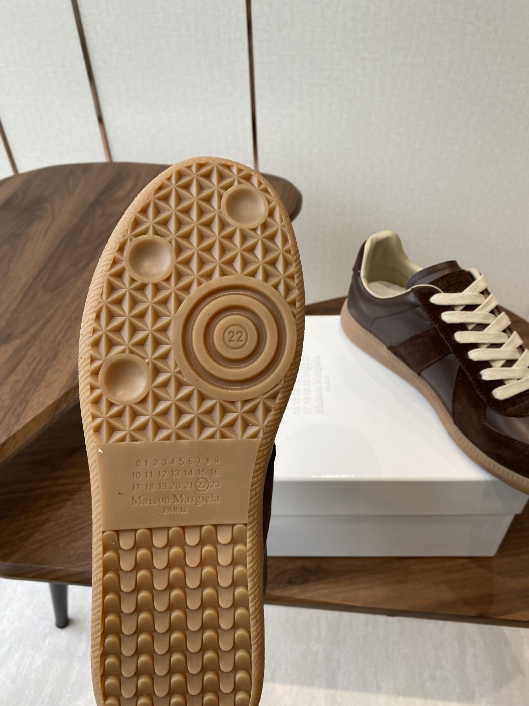 P650 Maison Margiela MM6 German Leisure Sneakers with Ink Graft Design - 图片 9
