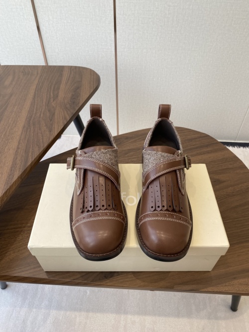 P380unfolio Eloise Monk Shoes, Leather Loafers with Buckle and Fringe 1 P380unfolio Eloise Monk Shoes, Leather Loafers with Buckle and Fringe