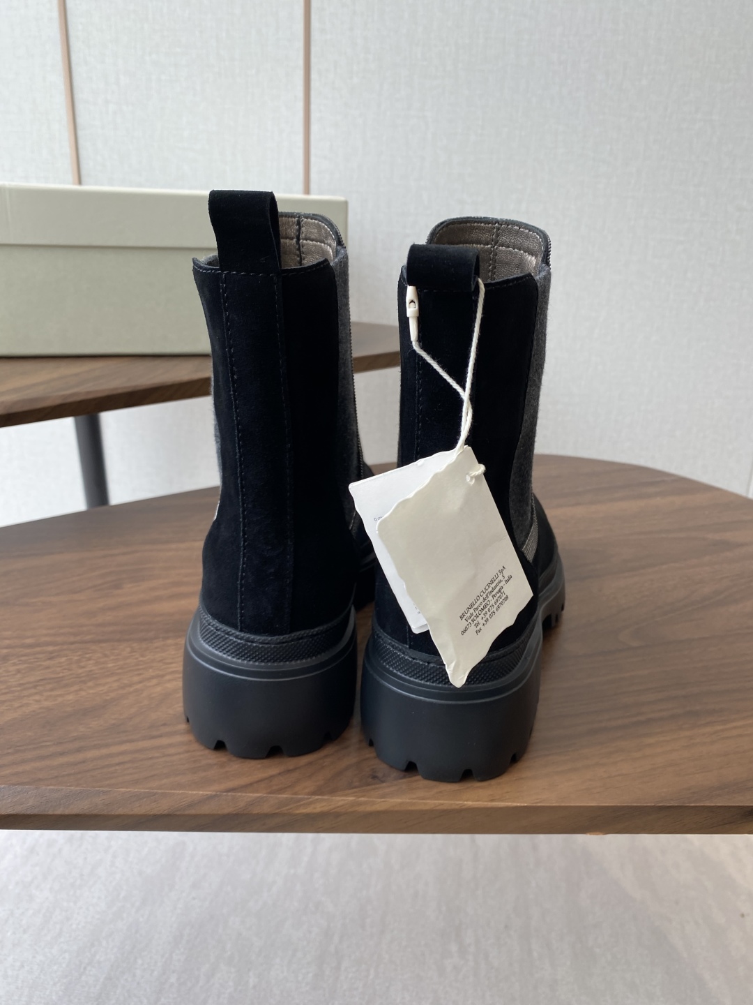 Brunello Cucinelli Women's Black Suede Chelsea Boots - New Arrival 9 cmp i1756542901117 5685 0 7
