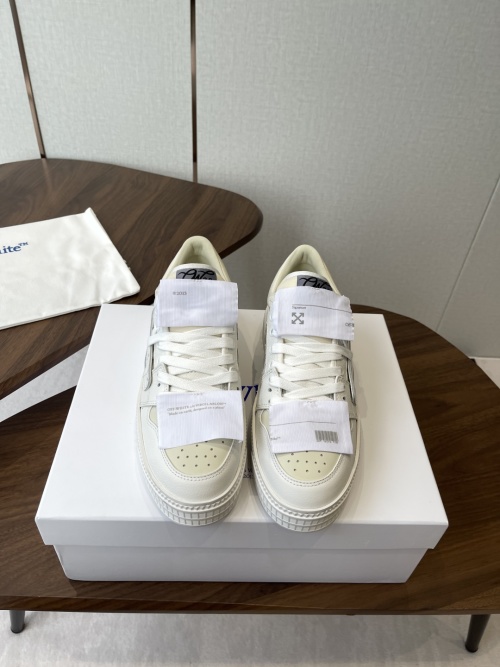 Off-White Out Of Office 'Ooo' Sneakers Low Top Leather White Unisex