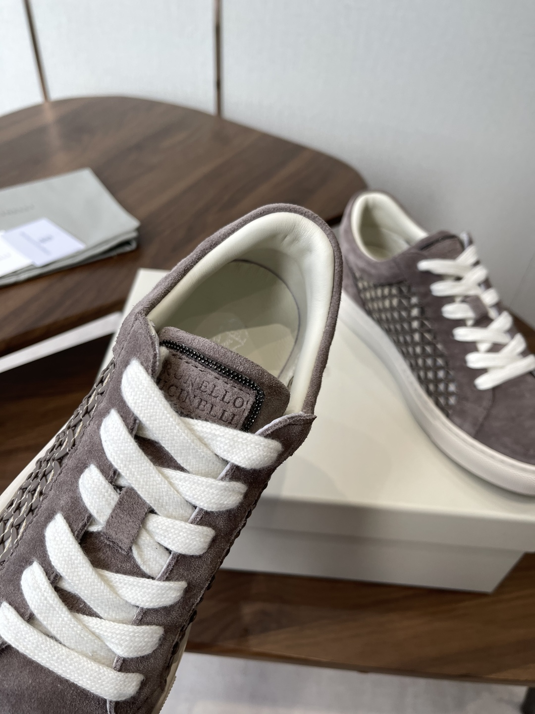 Brunello Cucinelli  26ss最新 Bc 系带 休闲鞋 鞋面进口麂皮/进口牛皮 内里进