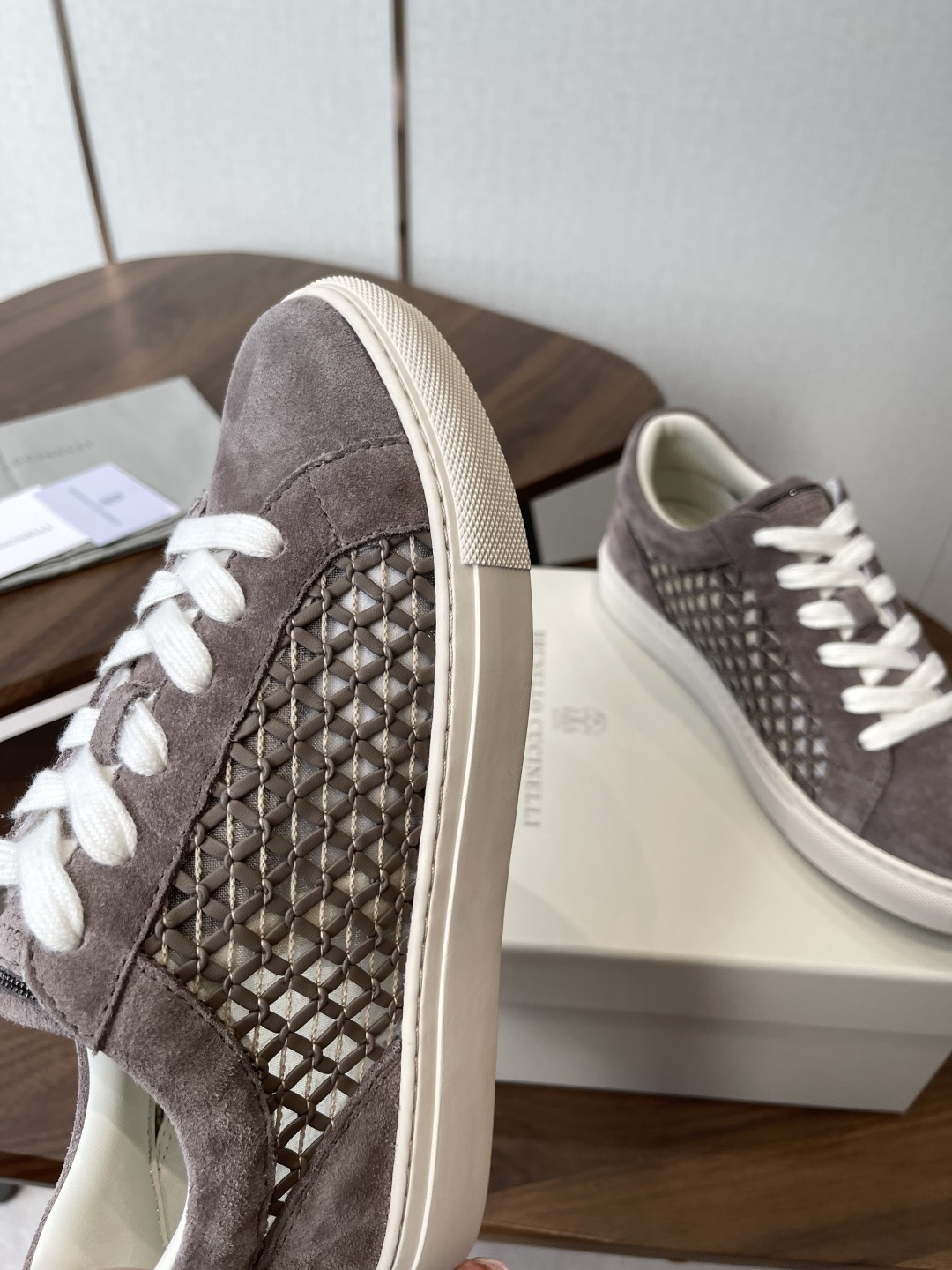 Brunello Cucinelli  26ss最新 Bc 系带 休闲鞋 鞋面进口麂皮/进口牛皮 内里进