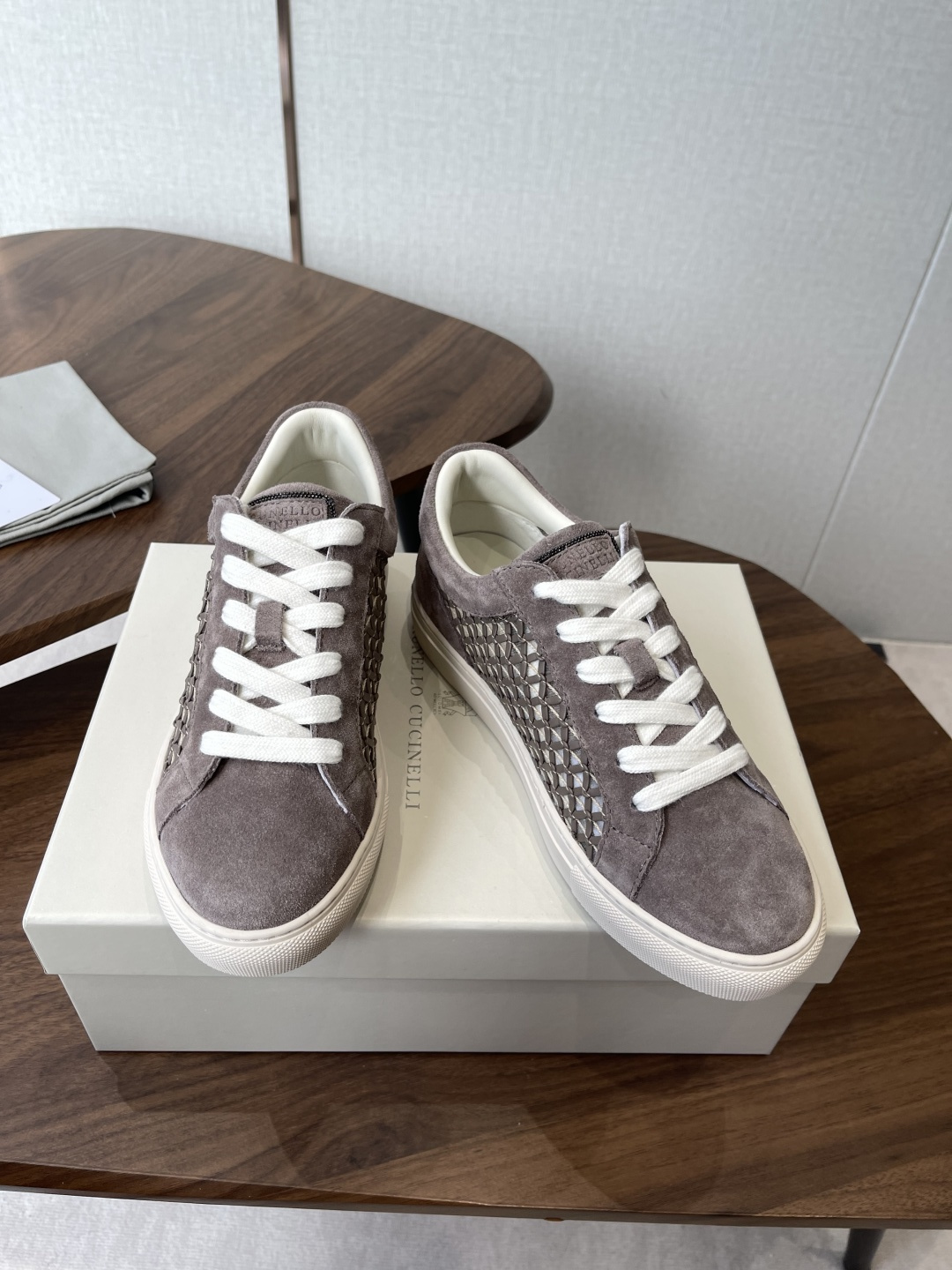 Brunello Cucinelli  26ss最新 Bc 系带 休闲鞋 鞋面进口麂皮/进口牛皮 内里进