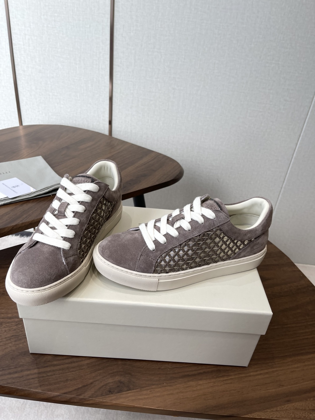 Brunello Cucinelli  26ss最新 Bc 系带 休闲鞋 鞋面进口麂皮/进口牛皮 内里进