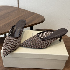 Brunello Cucinelli 26ss女士镶珠装饰休闲穆勒拖鞋凉鞋 BC新款新品女士条纹麂皮穆勒 Brunello Cucinelli 26ss女士镶珠装饰休闲穆勒拖鞋凉鞋 BC新款新品女士条纹麂皮穆勒