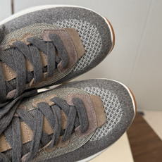 Brunello Cucinelli26ss 女士装饰飞织休闲运动鞋BC新款新品女士条纹麂皮单鞋:羊皮垫 Brunello Cucinelli26ss 女士装饰飞织休闲运动鞋BC新款新品女士条纹麂皮单鞋:羊皮垫