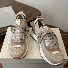 Brunello Cucinelli26ss 女士装饰飞织休闲运动鞋BC新款新品女士条纹麂皮单鞋:羊皮垫 Brunello Cucinelli26ss 女士装饰飞织休闲运动鞋BC新款新品女士条纹麂皮单鞋:羊皮垫