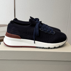 Brunello Cucinelli26ss 飞织休闲运动鞋BC新款新品条纹麂皮单鞋:羊皮垫.运动鞋鞋面 Brunello Cucinelli26ss 飞织休闲运动鞋BC新款新品条纹麂皮单鞋:羊皮垫.运动鞋鞋面