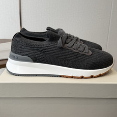 Brunello Cucinelli26ss 飞织休闲运动鞋BC新款新品条纹麂皮单鞋:羊皮垫.运动鞋鞋面 Brunello Cucinelli26ss 飞织休闲运动鞋BC新款新品条纹麂皮单鞋:羊皮垫.运动鞋鞋面