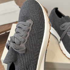 Brunello Cucinelli26ss 飞织休闲运动鞋BC新款新品条纹麂皮单鞋:羊皮垫.运动鞋鞋面 Brunello Cucinelli26ss 飞织休闲运动鞋BC新款新品条纹麂皮单鞋:羊皮垫.运动鞋鞋面