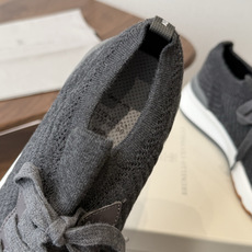 Brunello Cucinelli26ss 飞织休闲运动鞋BC新款新品条纹麂皮单鞋:羊皮垫.运动鞋鞋面 Brunello Cucinelli26ss 飞织休闲运动鞋BC新款新品条纹麂皮单鞋:羊皮垫.运动鞋鞋面