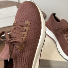 Brunello Cucinelli26ss 飞织休闲运动鞋BC新款新品条纹麂皮单鞋:羊皮垫.运动鞋鞋面 Brunello Cucinelli26ss 飞织休闲运动鞋BC新款新品条纹麂皮单鞋:羊皮垫.运动鞋鞋面