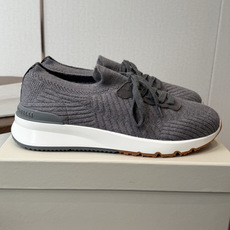 Brunello Cucinelli26ss 飞织休闲运动鞋BC新款新品条纹麂皮单鞋:羊皮垫.运动鞋鞋面 Brunello Cucinelli26ss 飞织休闲运动鞋BC新款新品条纹麂皮单鞋:羊皮垫.运动鞋鞋面