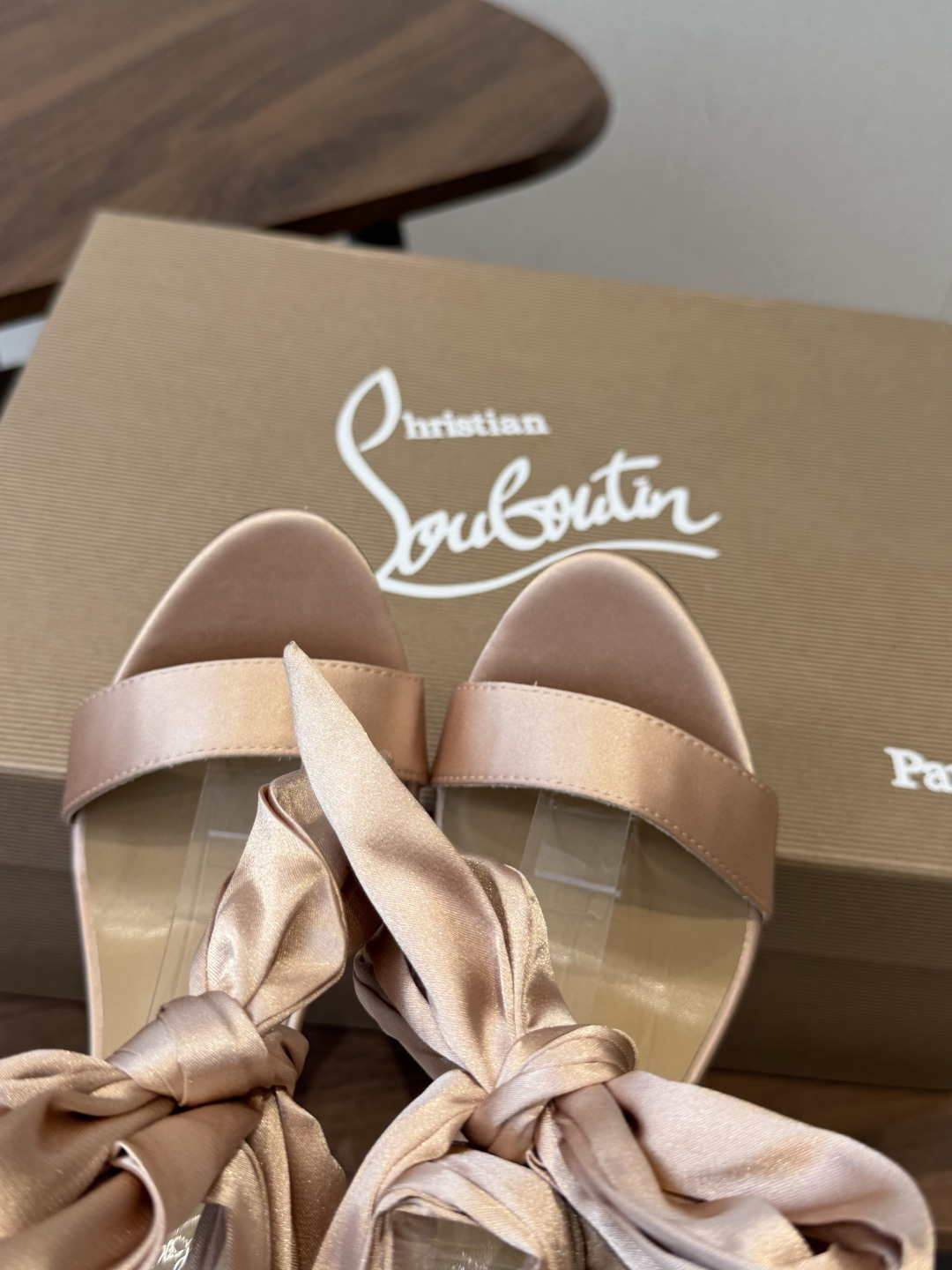 Christian Louboutin 春夏新款时装走秀芭蕾蝴蝶结高跟单鞋 CL红底永远的YYDS 𝐶ℎ