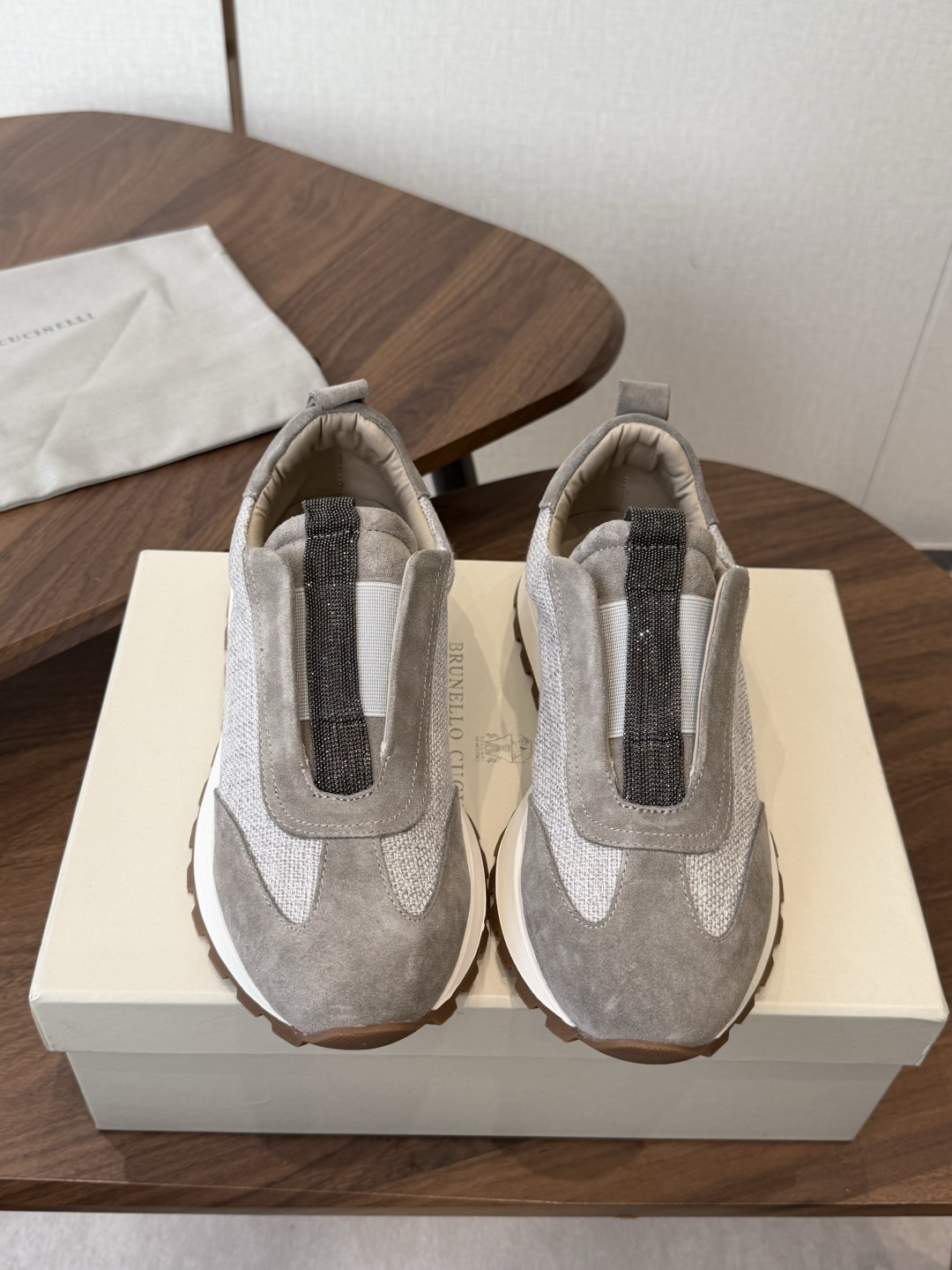 Brunello Cucinelli  26ss最新 Bc 休闲鞋 鞋面进口麂皮/进口牛皮 内里进口羊皮
