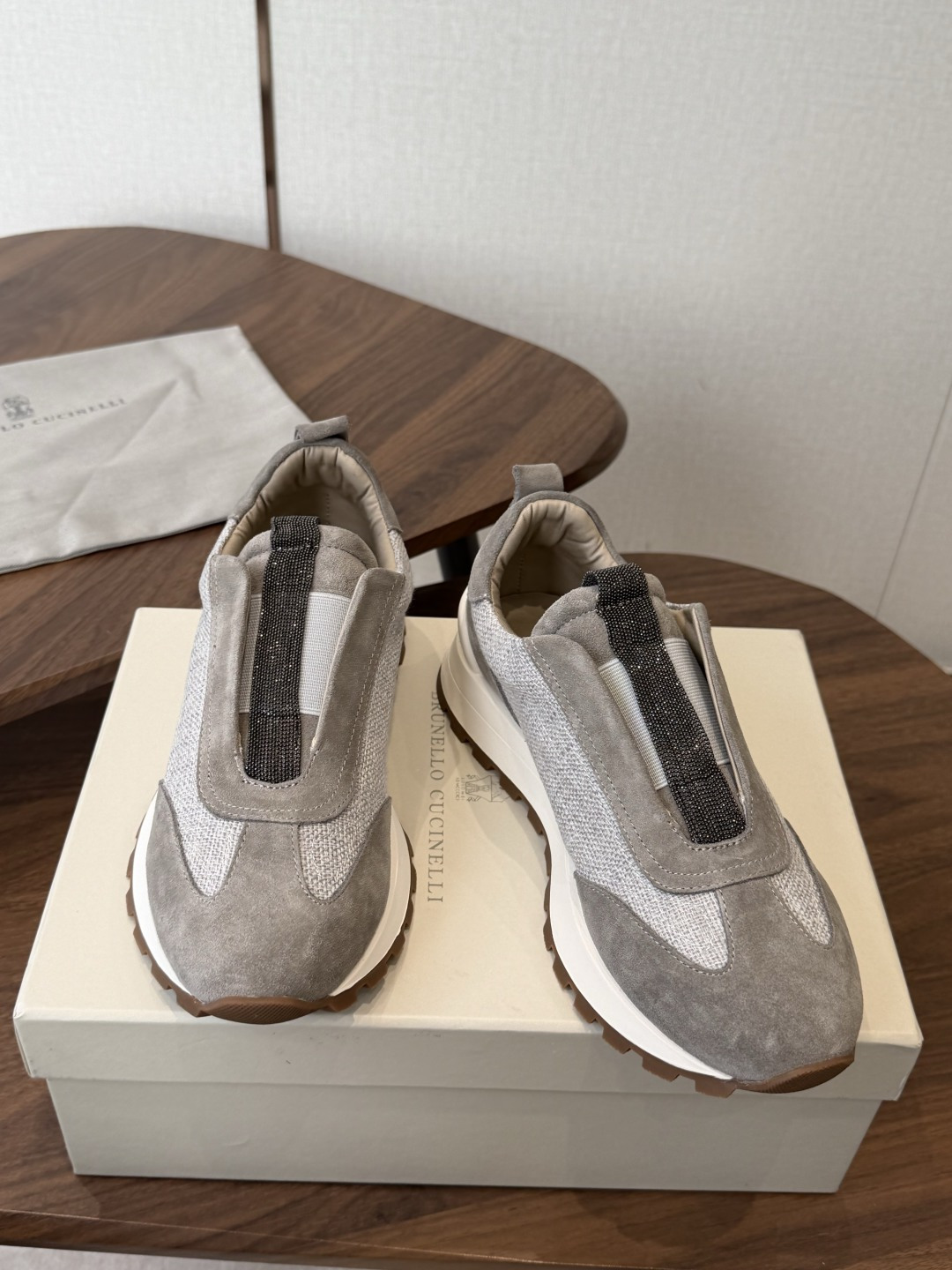 Brunello Cucinelli  26ss最新 Bc 休闲鞋 鞋面进口麂皮/进口牛皮 内里进口羊皮