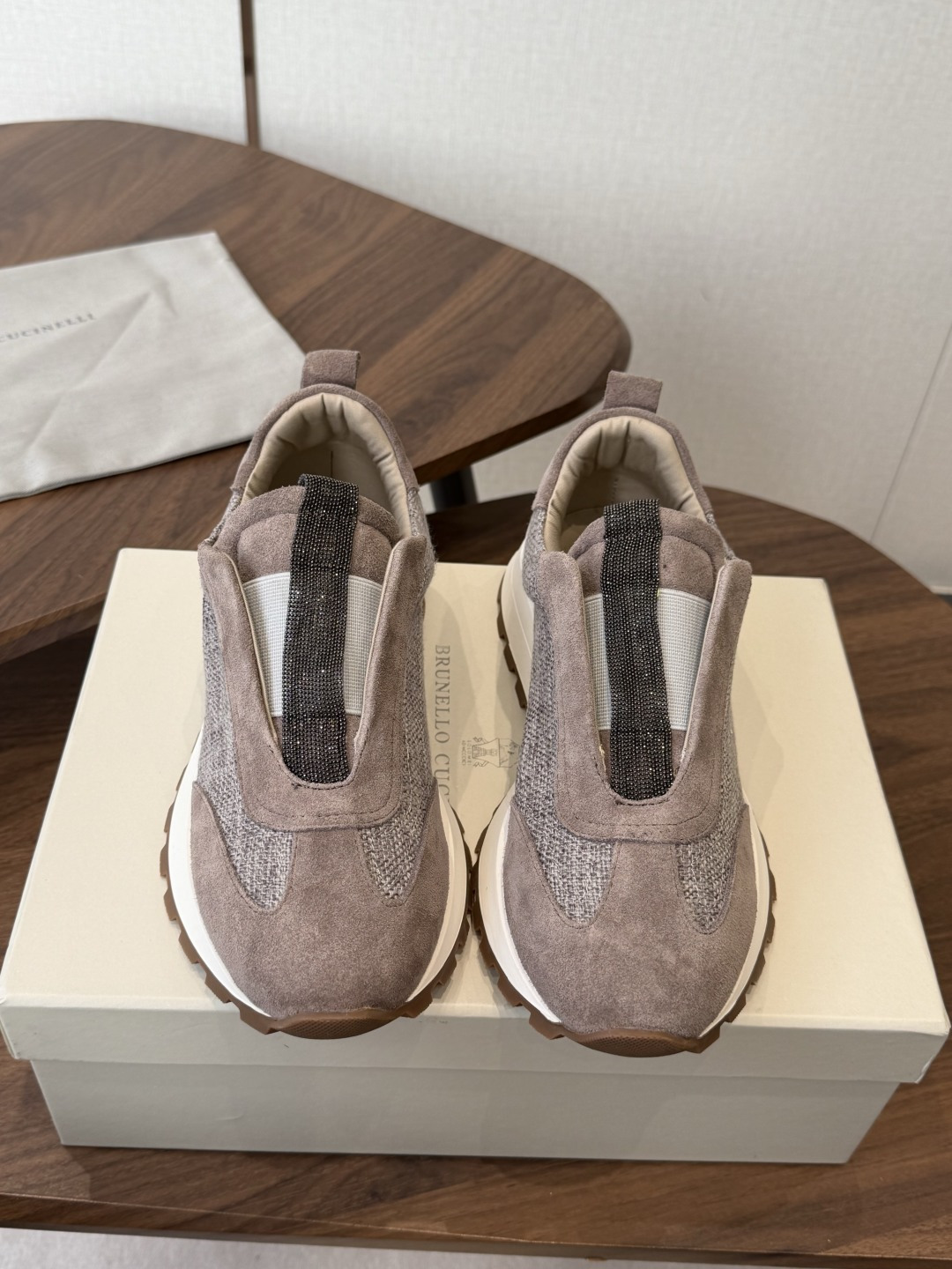 Brunello Cucinelli  26ss最新 Bc 休闲鞋 鞋面进口麂皮/进口牛皮 内里进口羊皮