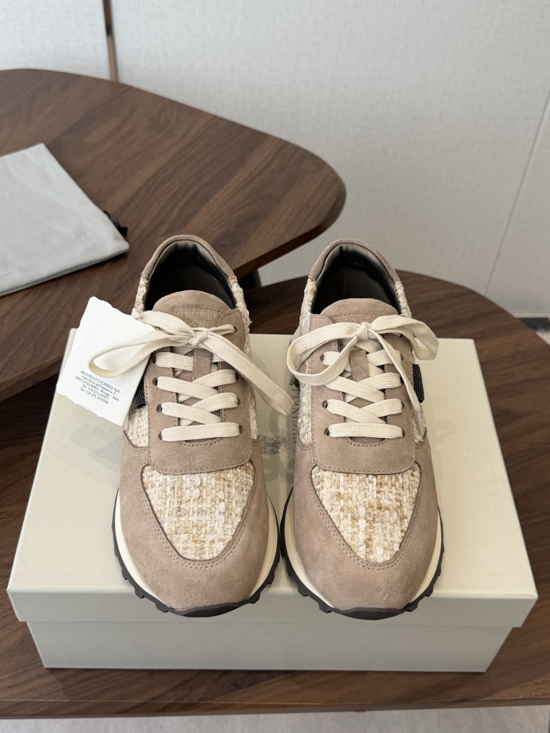 Brunello Cucinelli  26ss最新 Bc 休闲鞋 鞋面进口麂皮/进口牛皮 内里进口羊皮