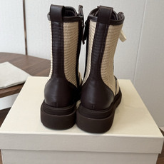 Brunello Cucineli ss26new arrival~ 编织拉菲草鞋面秋冬新款马丁靴 上脚帅气舒适 秋冬一 Brunello Cucineli ss26new arrival~ 编织拉菲草鞋面秋冬新款马丁靴 上脚帅气舒适 秋冬一