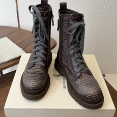 Brunello Cucineli ss26new arrival~ 编织拉菲草鞋面秋冬新款马丁靴 上脚帅气舒适 秋冬一 Brunello Cucineli ss26new arrival~ 编织拉菲草鞋面秋冬新款马丁靴 上脚帅气舒适 秋冬一