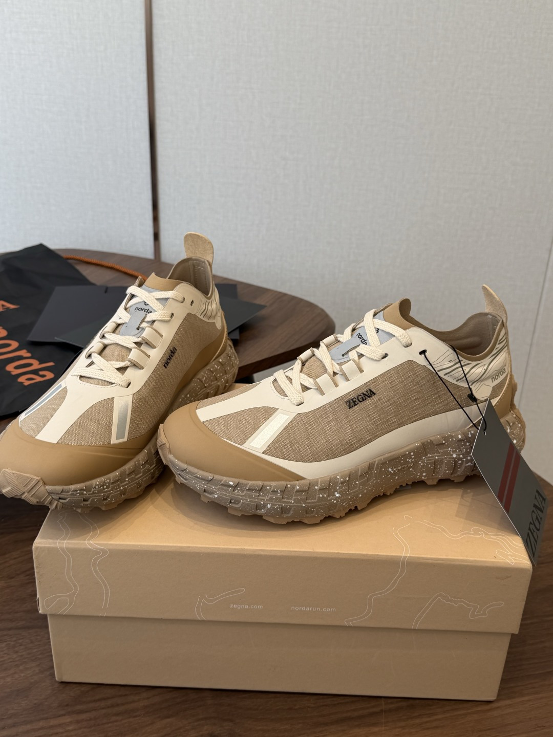ZEGNA 杰尼亚 （男款）系列 户外 休闲 厚底运动鞋  原版购入开发 做货 这款黑色皮革 Triple Stitch