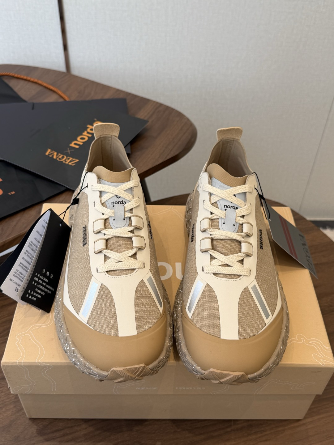 ZEGNA 杰尼亚 （男款）系列 户外 休闲 厚底运动鞋  原版购入开发 做货 这款黑色皮革 Triple Stitch