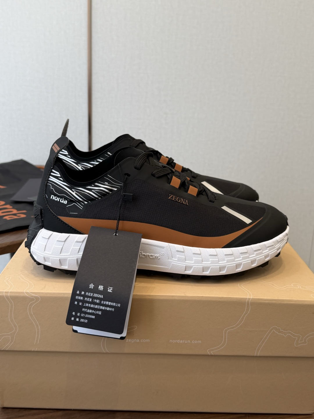 ZEGNA 杰尼亚 （男款）系列 户外 休闲 厚底运动鞋  原版购入开发 做货 这款黑色皮革 Triple Stitch