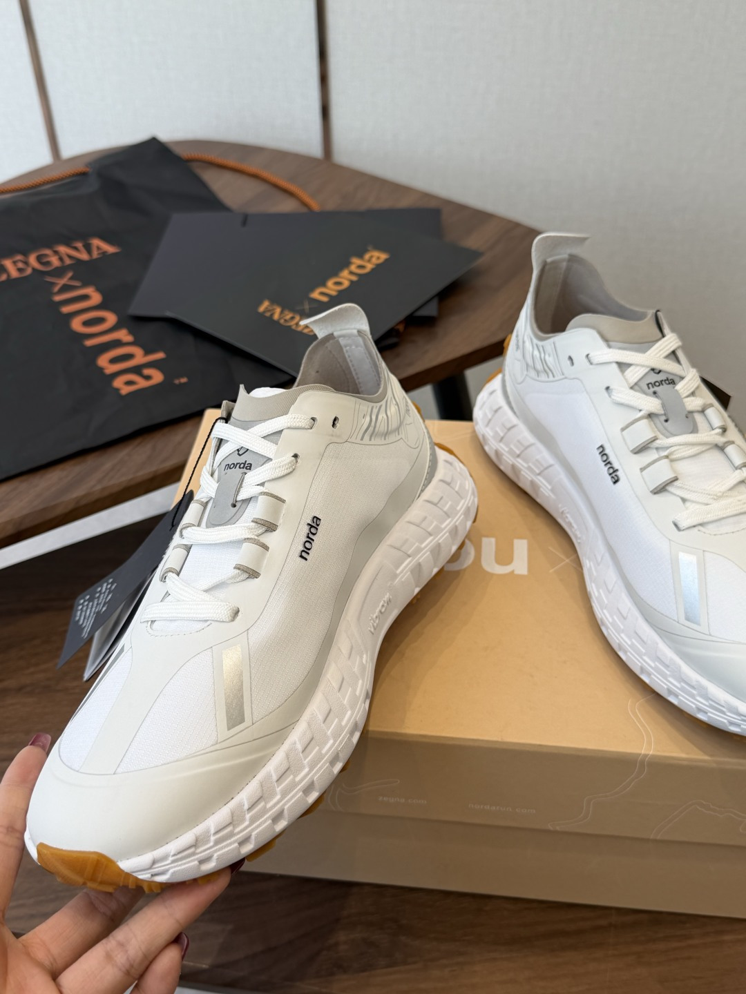 ZEGNA 杰尼亚 （男款）系列 户外 休闲 厚底运动鞋  原版购入开发 做货 这款黑色皮革 Triple Stitch