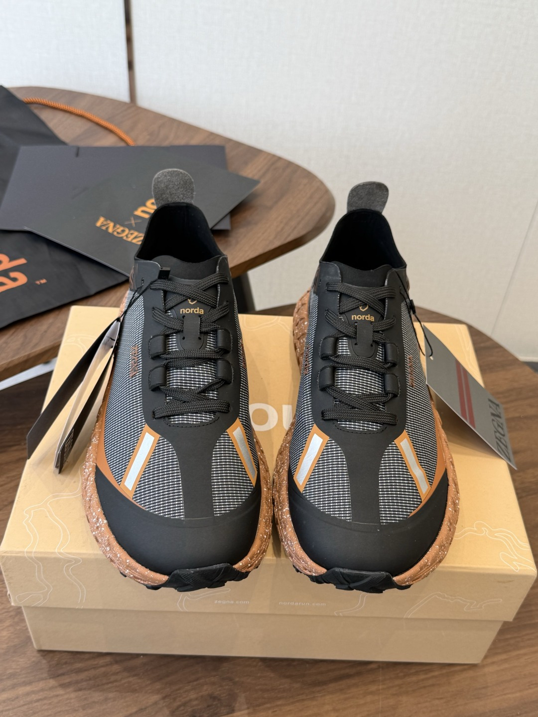 ZEGNA 杰尼亚 （男款）系列 户外 休闲 厚底运动鞋  原版购入开发 做货 这款黑色皮革 Triple Stitch