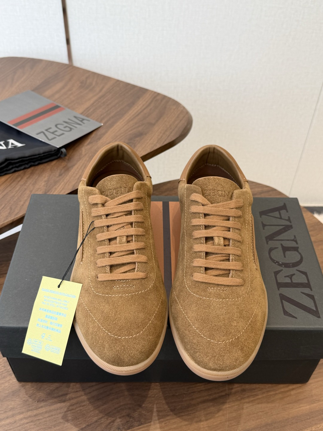 ZEGNA 杰尼亚 （男款）系列 户外 休闲 运动鞋 吴磊同款 原版购入开发 做货 这款黑色皮革 Triple Stit