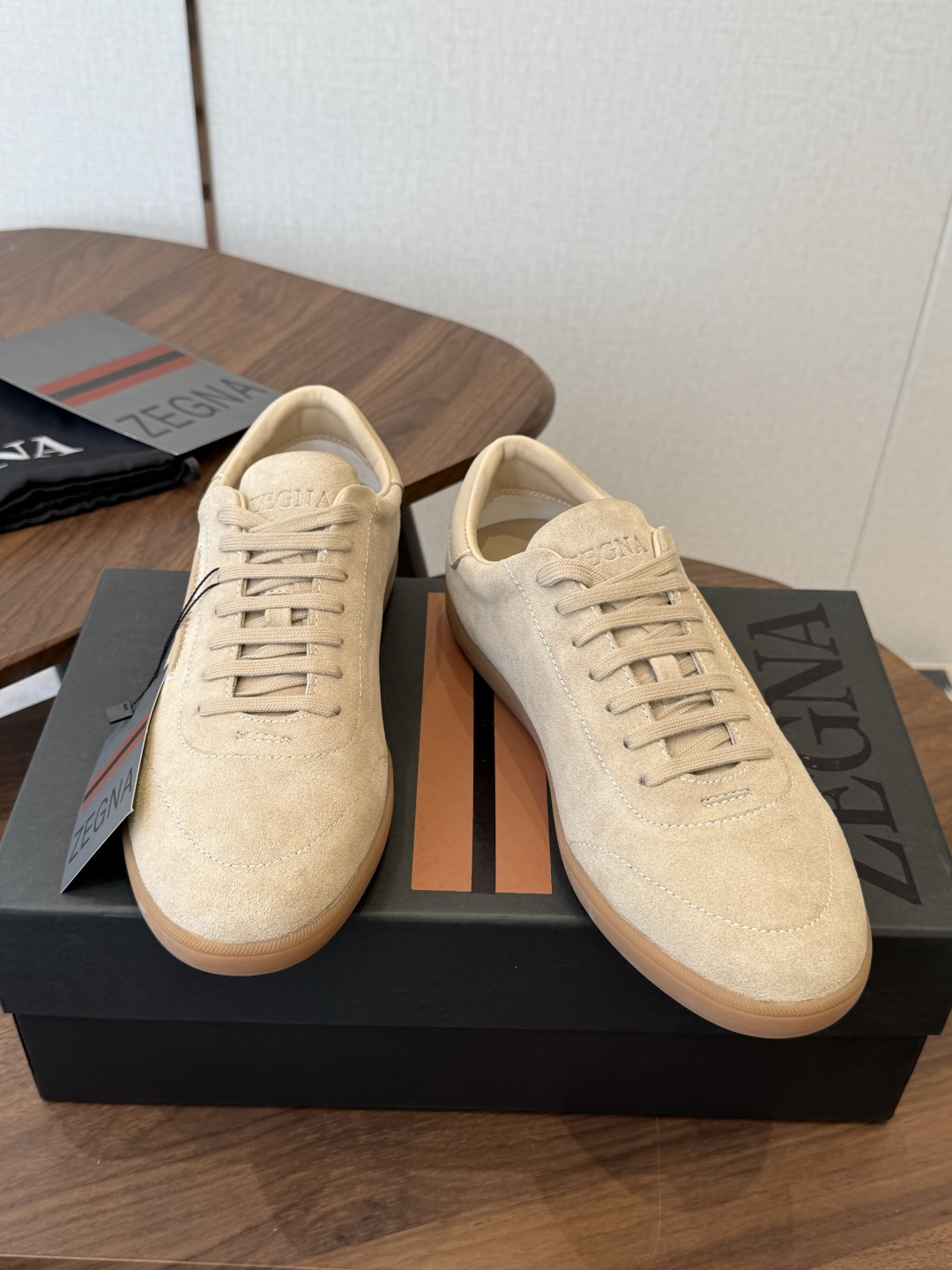 ZEGNA 杰尼亚 （男款）系列 户外 休闲 运动鞋 吴磊同款 原版购入开发 做货 这款黑色皮革 Triple Stit