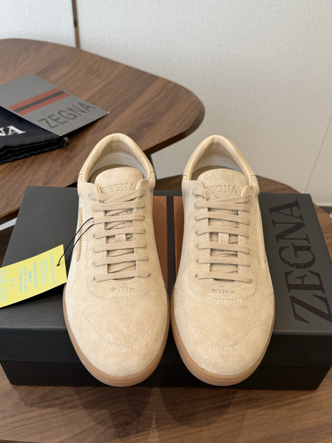 ZEGNA 杰尼亚 （男款）系列 户外 休闲 运动鞋 吴磊同款 原版购入开发 做货 这款黑色皮革 Triple Stit